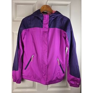 C9 Champion Windbreaker‎ Rain Jacket Pink Purple Mesh Lining Big Girls XL 14-16